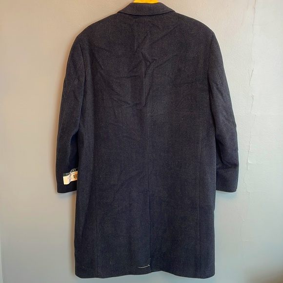 NWT Ralph Lauren cashmere/wool blend topcoat in charcoal grey - Picture 7 of 7